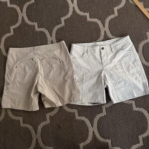 Lot of 2 Kuhl Hiking Shorts Women 10 Outdoors Hiking Stretch Gorpcore EUC